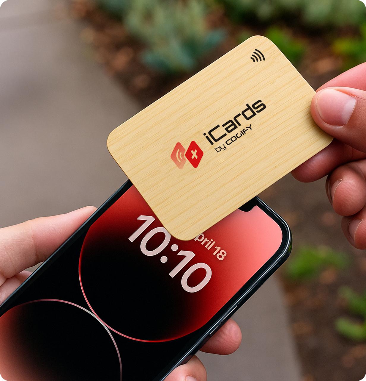 iCards and mobile phone