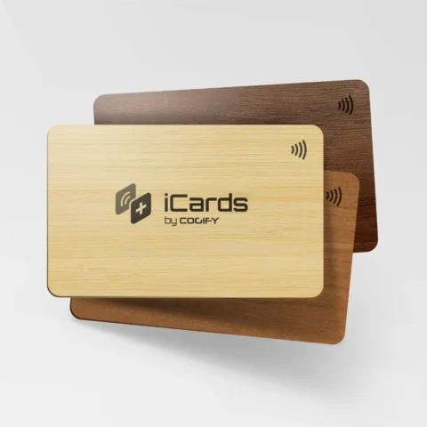 Carte en bois iCards
